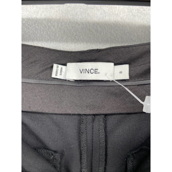 Vince Pants Womens Sz 8 Wool Tuxedo Stripe Slim‎ Straight Skinny Bottoms Trouser - Picture 8 of 11